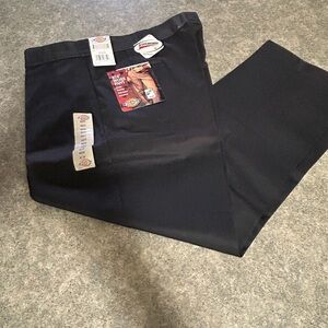 Dickies Black Straight-Leg Work Pants 42x30 Big & Tall